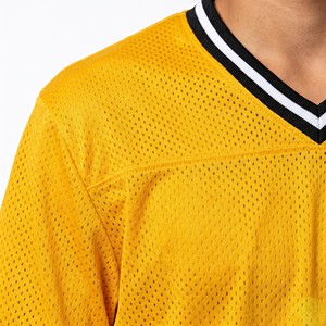 Maillot de football par sublimation personnalisé en mesh, uniforme sportif d'équipe, col en V, tenue d'entraînement athlétique, fabricant - Product Image 4