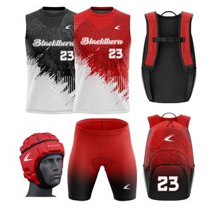 Uniformes de fútbol americano sublimados sin mangas 7x7, uniformes de flag football personalizados con nombre de jugador y nombre de equipo, camisetas de flag football. - Product Image 6