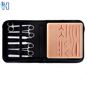 Kit complet de pratique de suture dentaire électrique avec instruments chirurgicaux en acier inoxydable, 4 coussinets de suture et kit de médicaments - Product Image 3