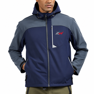 Veste d'hiver respirante, coupe-vent et imperméable pour homme, avec logo frontal et capuche, haute qualité, idéale pour la randonnée, la pêche, la montagne et la chasse (collection 2026) - Product Image 1