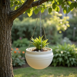 Soporte decorativo para plantas colgantes de cadena, soporte para maceta interior y exterior para oficina en casa - Product Image 5
