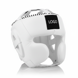 Casque de protection en cuir de vachette de qualité supérieure pour MMA, boxe et combat - Product Image 2