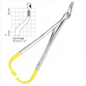 Pinzas Manuales de Alta Calidad para Retorcido de Alambres Corwin Hegar TC, 16 cm, Acero Inoxidable Dorado, Certificación CE, Pinzas Quirúrgicas - Product Image 2