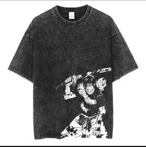 เสื้อยืดกราฟิกสไตล์อนิเมะ เสื้อยืดผ้าฝ้ายพรีเมี่ยม - Product Image 5