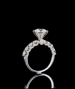 Anillo de promesa con diamantes incrustados para mujer, plata de ley, anillo de boda, compromiso, regalo para mujeres - Product Image 2