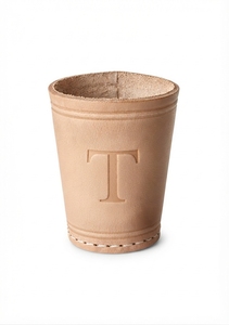Dice Shaker- Custom Logo Pure Leather Dice Cup Embossed Round Game Cup for Board Games Party Gift Promotion - Product Image 2