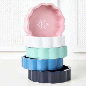 New Arrival Premium Lacquer Tray Handmade Decorative Serving Tray For Home Decor Mini Round Decorative Tray - Product Image 2