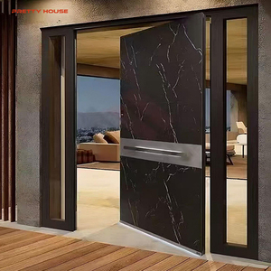 Nhà pivot Grand <span class=keywords><strong>Double</strong></span> Entry cửa tùy chỉnh rắn GỖ ĐÔI biệt thự phía trước đôi nhập cửa - Product Image 3