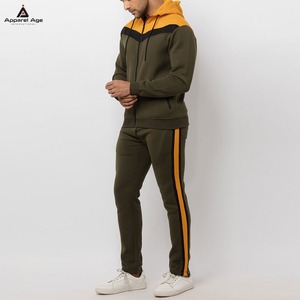 Ensemble de survêtement pour homme de haute qualité, personnalisé, chaud pour l'hiver, respirant, en polaire épaisse, taille plus, avec sweat à capuche zippé et pantalon de jogging - Product Image 2
