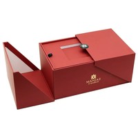 Boîte d'emballage en carton de luxe haut de gamme avec logo personnalisé imprimé, fermeture à rabat magnétique à double porte