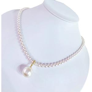 Collier en perles naturelles de style étoile de haute qualité pour filles, chaîne de clavicule bleu mer, pendentif tendance - Product Image 4