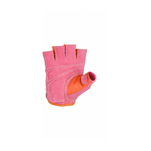 Gants de fitness unisexes demi-doigts rose-orange avec protection de la paume pour musculation et entraînement en salle de sport, fermeture auto-agrippante - Product Image 2
