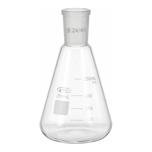 ขวดเออร์เลนเมเยอร์แก้วบอโรซิลิเกต 1000 มล. ASTM 24/40 หรือ DIN 24/29 สำหรับการศึกษาและห้องปฏิบัติการ - Product Image 1