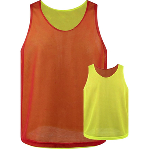 Camiseta de Baloncesto Reversible de Malla, Color Morado Lavanda, Sin Mangas, Cuello Redondo, Unisex, para Adultos, Transpirable, de Poliéster, Deportiva - Product Image 3