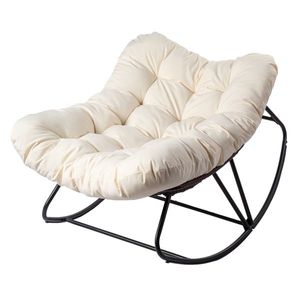 Poltrona a dondolo Papasan Oversize per Patio, Comoda Sedia a Uovo da Interno per Lettura e Relax, Sostituisce 72555836 per Uso Esterno - Product Image 4