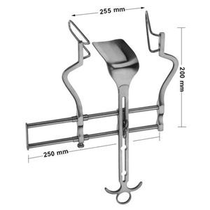 เครื่องมือผ่าตัดหน้าท้องแบบยึดติดด้วยตัวเอง ทำจากสแตนเลส อุปกรณ์การแพทย์สำหรับห้องผ่าตัด ใช้ซ้ำได้ - Product Image 1