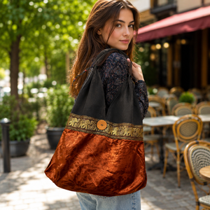 Ready Stock Hemp Unisex Jhola <b>Bag</b> | Multi Colored Natural Quality Hemp Shoulder <b>Bag</b> with Size Options Available for Daily Use - Product Image 4