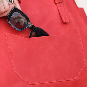 Women's Fashion Genuine Leather Tote Shoulder <b>Bag</b> with Zipper Closure Large Capacity Durable Design - Product Image 2