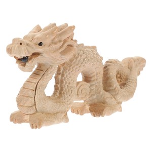 Sculpture de dragon en bambou sculptée à la main |   Figurines en bois en gros d'Inde - Product Image 1