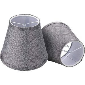 Set di 2 paralumi doppi in rete piccoli con clip per lampadine a candelabro per migliorare l'illuminazione - Product Image 1