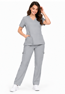 Bata de Laboratorio Profesional Color Marfil para Cirujano, Unisex, Transpirable, de Algodón y Poliéster, Uniformes Clínicos de Manga Larga, Uniforme Médico al por Mayor - Product Image 3