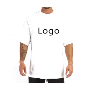 T-shirts personnalisés pour hommes coupe surdimensionnée en polyester/coton - Product Image 6