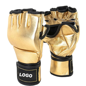 Gants de boxe pour hommes entièrement personnalisés en cuir imperméable de haute qualité, légers, pour MMA - Product Image 4