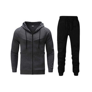 Survêtements d'hiver décontractés pour hommes avec logo personnalisé, vente en gros, vêtements de sport vierges pour le jogging, la course et la gym, 100% coton respirant, tricotés - Product Image 1
