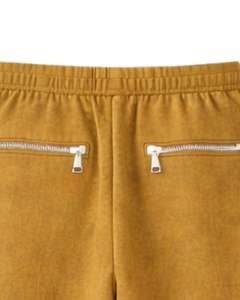 Pantalones Deportivos Cargo Anchos Color Amarillo Mostaza Personalizados para Mujer, Pantalones de Forro Polar con Cintura Elástica, Bolsillos con Cremallera, Ropa Casual de Calle, Pantalones de Invierno - Product Image 6