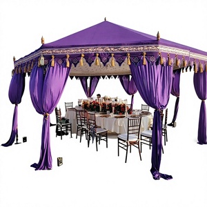 Diseño de Carpa Romántica y Elegante para Bodas en Color Lavanda, Modelo Clásico de Mandap para Fiestas de Boda, Decoraciones de Lona para Exteriores - Product Image 1