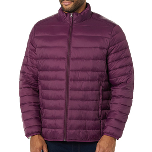 Servicio OEM Personalizado, Chaquetas para Hombre, Chaqueta Acolchada de Color Sólido, Resistente al Viento y de Alta Calidad para Hombre - Product Image 1