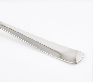 Cuillère en acier inoxydable de qualité restaurant, polissage miroir, manche long en bois |   Service de vaisselle de luxe moderne pour dîner, compatible lave-vaisselle - Product Image 6