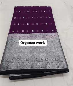 Premium Soft Organza Tissue Material <b>Fabric</b> Shiny Shimmer Sheer Textile For Luxury Designer Sarees Bridal Gowns Boutique Suits - Product Image 5