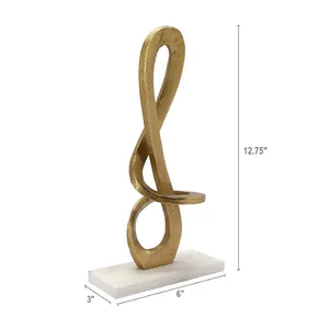 Sculpture Métallique de Luxe Faite à la Main, Collection Designer Premium pour un Style d'Intérieur Moderne et la Décoration Intérieure - Product Image 1