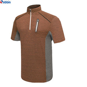 Camisas Polo de Hombre con Media Cremallera, Diseño Sólido Bordado, Cómodas, Transpirables, Estilo Casual de Negocios, con Bolsillo, Nueva Llegada - Product Image 1