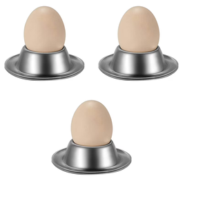 Classic Stainless Steel <b>Egg</b> Cup Round Shape Design For Breakfast Table Serving Boil <b>Egg</b> Holder At low Price - Product Image 3