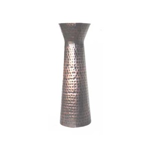 Vase à fleurs haut en aluminium de qualité supérieure avec un motif ajouré élégant pour une décoration moderne - Product Image 4