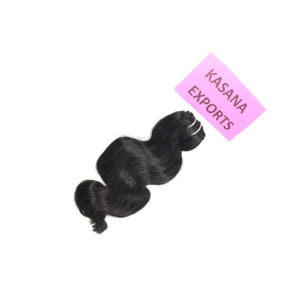 Extensiones de Cabello Humano Natural Indio, Doble Trama a Máquina, Puntas Completas, Densidad Total, Puntas Gruesas, Sin Costuras, Remy Premium - Product Image 1