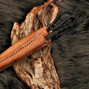 Los mejores vikingos forjados a mano, estilo antiguo, cocina Medieval, cuchillo de caza, acero al carbono con piel de vaca, cuero OEM personalizable - Product Image 3