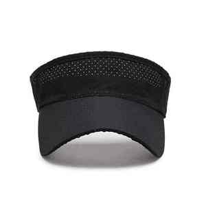 PRIMEFIELD ENTERPRISES Unisex <b>Black</b> Mesh Visor Adjustable <b>Headband</b> Curved Brim 3D Embroidery Dobby Style Polyester/Cotton - Product Image 5
