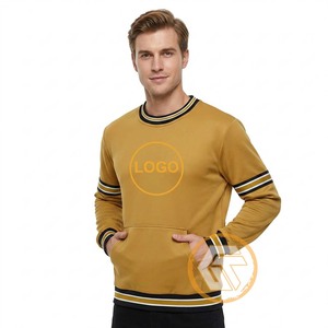 เสื้อคอกลมผู้ชาย ผ้าฝ้าย 100% ฟลีซอัลฟ่า |   เสื้อสเวตเชิ้ตแบบสวมหัวลายปักชมรมนักเรียน ระบายอากาศได้ดี แห้งเร็ว - Product Image 1