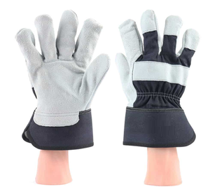 Leather Working Safety <b>Gloves</b> For Heavy Duty Rigger <b>Gloves</b> High Quality Safety Work <b>Gloves</b> Double Palm Cow Split - Product Image 3