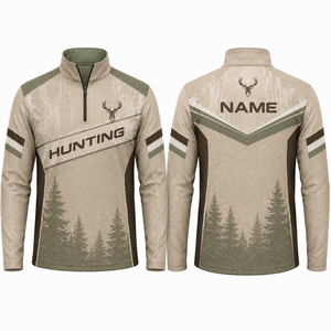 Chaqueta de Caza para Hombre, de Tela Suave, Manga Larga, con Estampado por Sublimación, Transpirable, de Poliéster, para Actividades al Aire Libre, Estilo Otoñal - Product Image 1