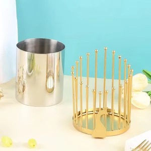 Organisateur d'ustensiles en bois minimaliste, idéal pour les événements, mariages, fêtes et la mise en place de tables de buffet – Caddy de table polyvalent et élégant - Product Image 6