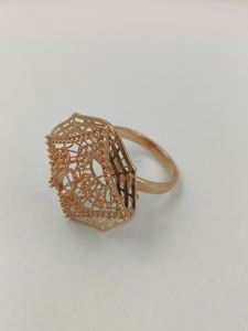 18K Lujo Nuevo Diseño Oro Sólido Joyería Fina Montajes Anillos para Mujeres Diamante Real Anillo de Oro Monturas Ghat - Product Image 3