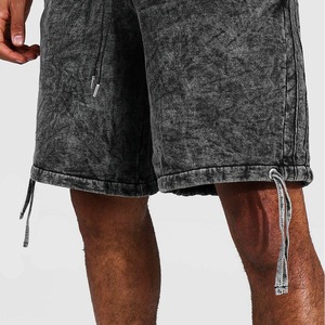 Pantalones Cortos Cargo de Mezclilla para Hombre, Estilo Casual de Verano, Cintura Media, Secado Rápido, Lavado Desgastado, Material Vaquero con Decoración de Agujeros - Product Image 5