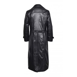 Custom Wholesale Men's Soft Genuine Sheep <b>Leather</b> <b>Long</b> Coat/<b>Jacket</b> For Outwear - Product Image 2