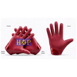 Nouveaux gants de football américain pour receveurs, vente chaude, directement de l'usine, personnalisables - Product Image 3