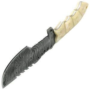 Cuchillos de Acero Inoxidable Damasco Tracker, Cuchillo de Camping de Hoja Fija, Cuchillos de Supervivencia para Exteriores Damasco Tracker - Product Image 2