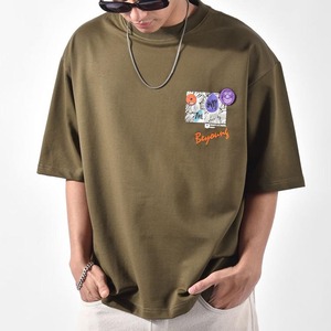 เสื้อยืดพิมพ์ลายพัฟฟ์สีตามสั่ง ผลิตในปากีสถาน สำหรับผู้ชาย สไตล์ใหม่ เสื้อยืดพิมพ์ลายพัฟฟ์คุณภาพสูงสั่งทำพิเศษสำหรับขาย - Product Image 1